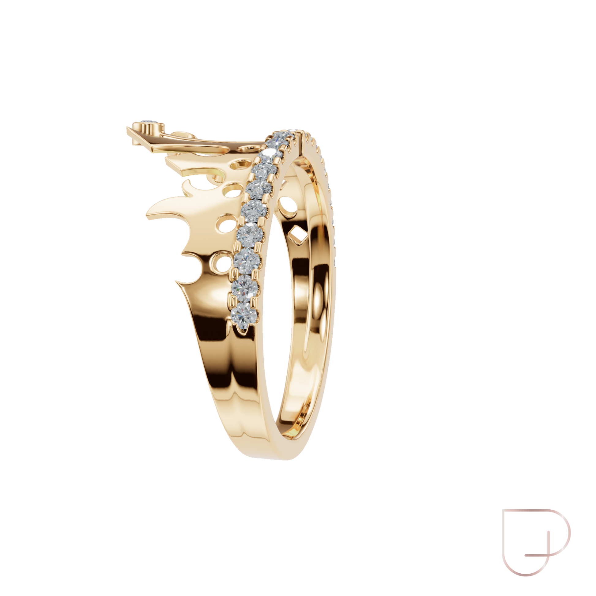 Imperial Crown-Inspired Lab Grown Diamond Ring