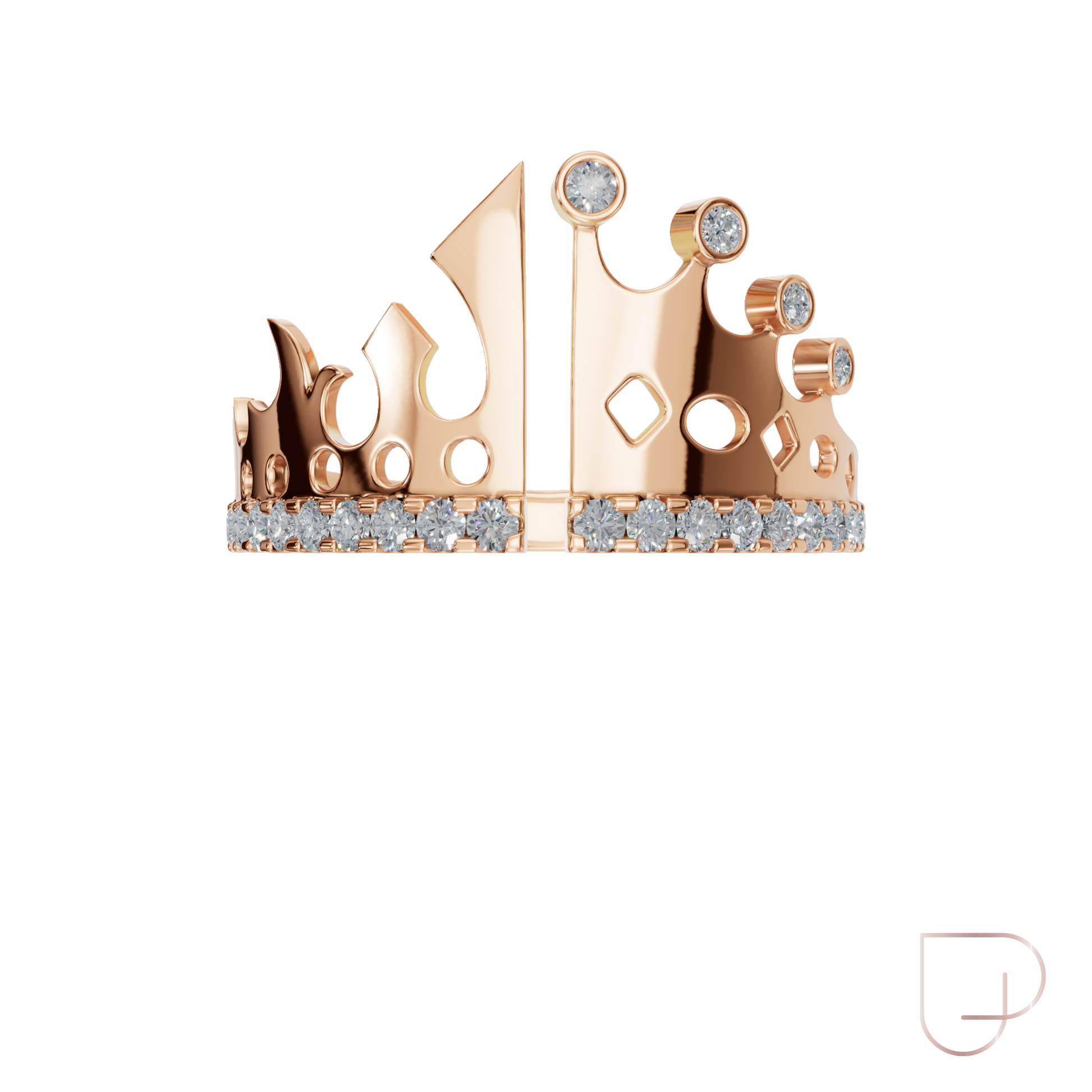 Imperial Crown-Inspired Lab Grown Diamond Ring