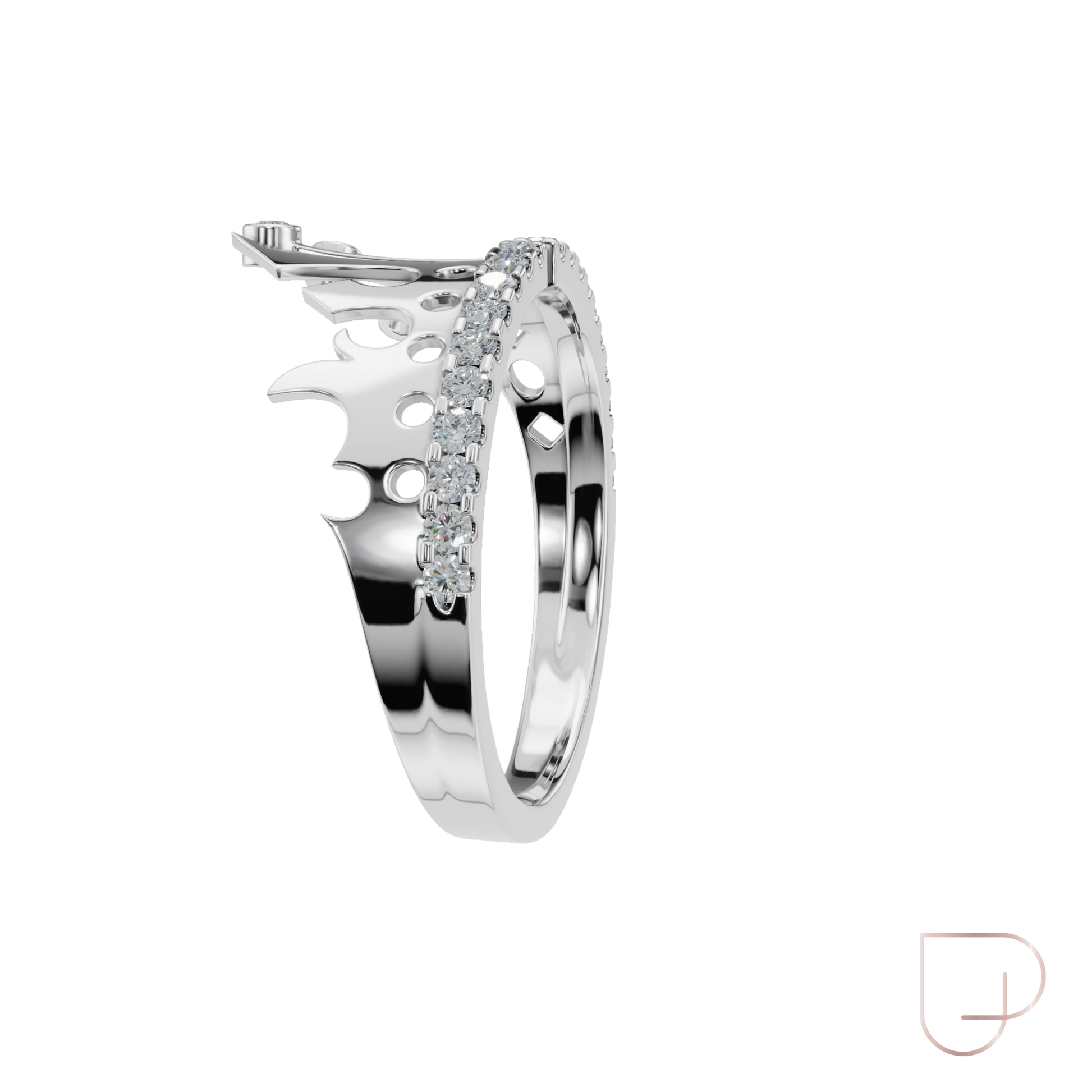 Imperial Crown-Inspired Lab Grown Diamond Ring