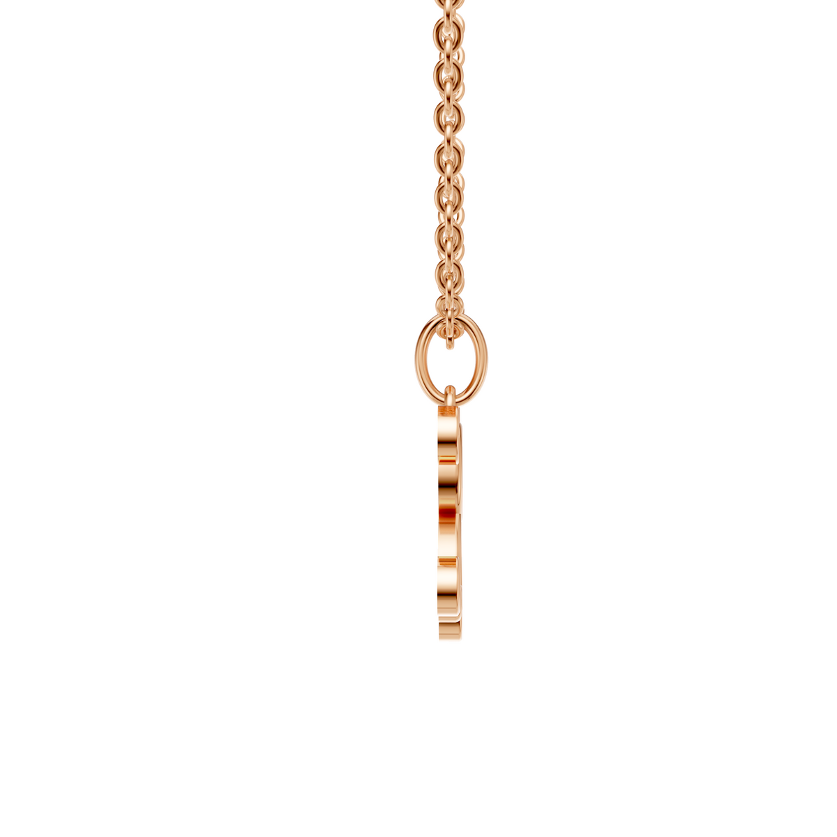 Whimsical Koala Round Diamond Pendant In 14K Gold