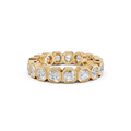 Contemporary Radiant Diamond Full Eternity Wedding Band