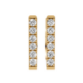 Nova Round Diamond Pavé Huggie Hoop Earrings