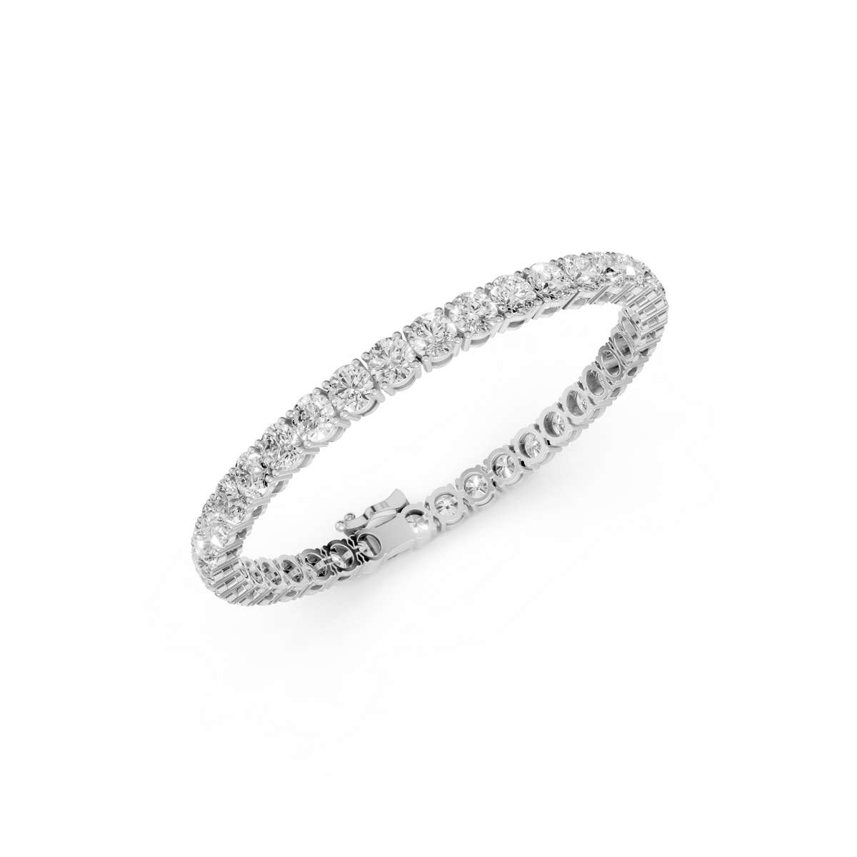 10 CT Classic Tennis Bracelet In 14K Yellow Gold