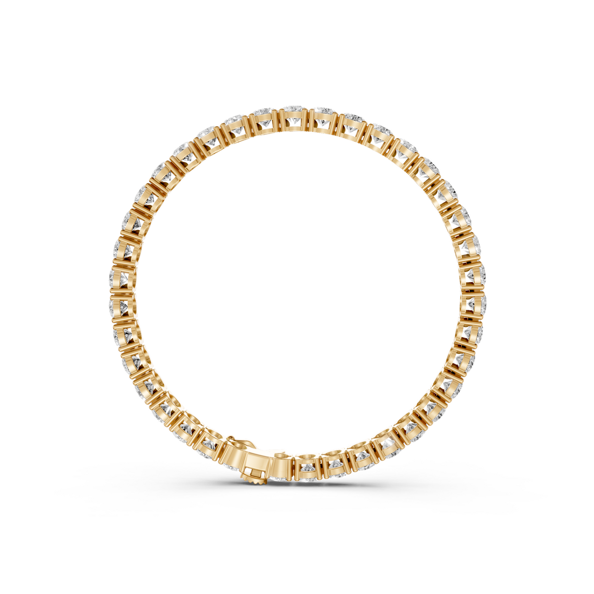 10 CT Classic Tennis Bracelet In 14K Yellow Gold