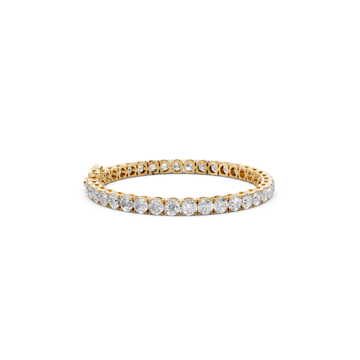 10 CT Classic Tennis Bracelet In 14K Yellow Gold