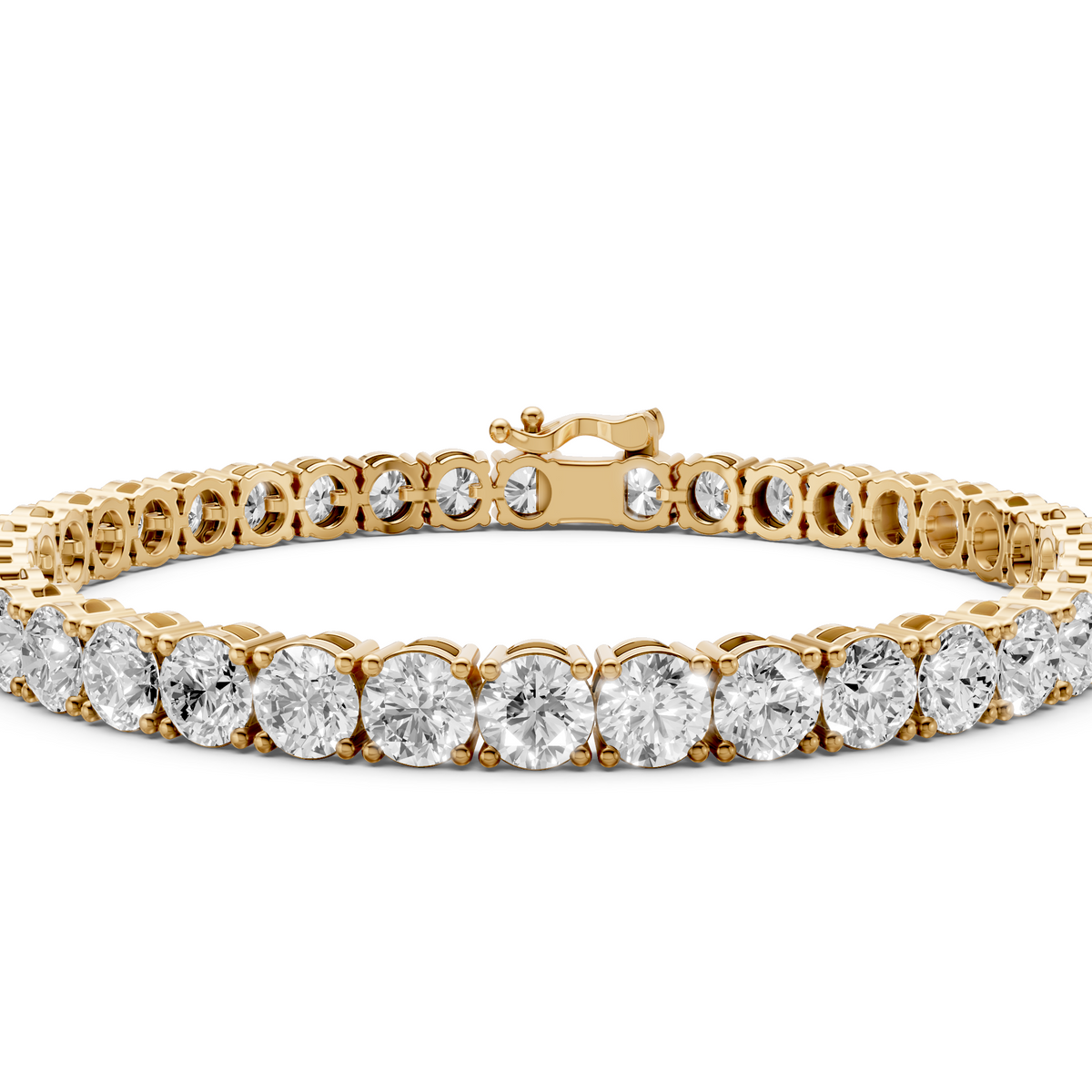 10 CT Classic Tennis Bracelet In 14K Yellow Gold