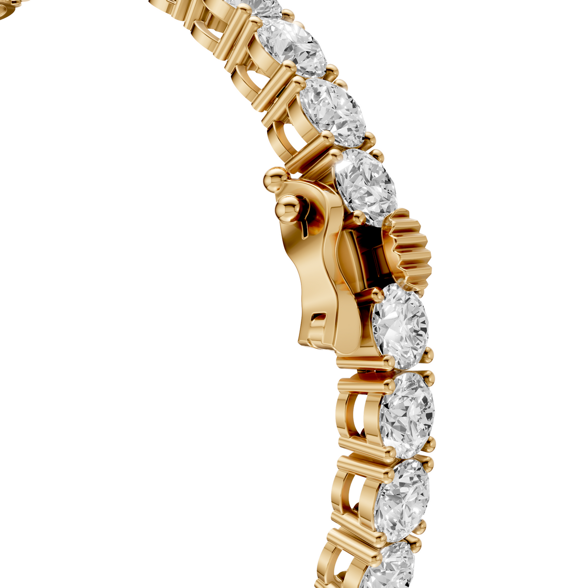 10 CT Classic Tennis Bracelet In 14K Yellow Gold
