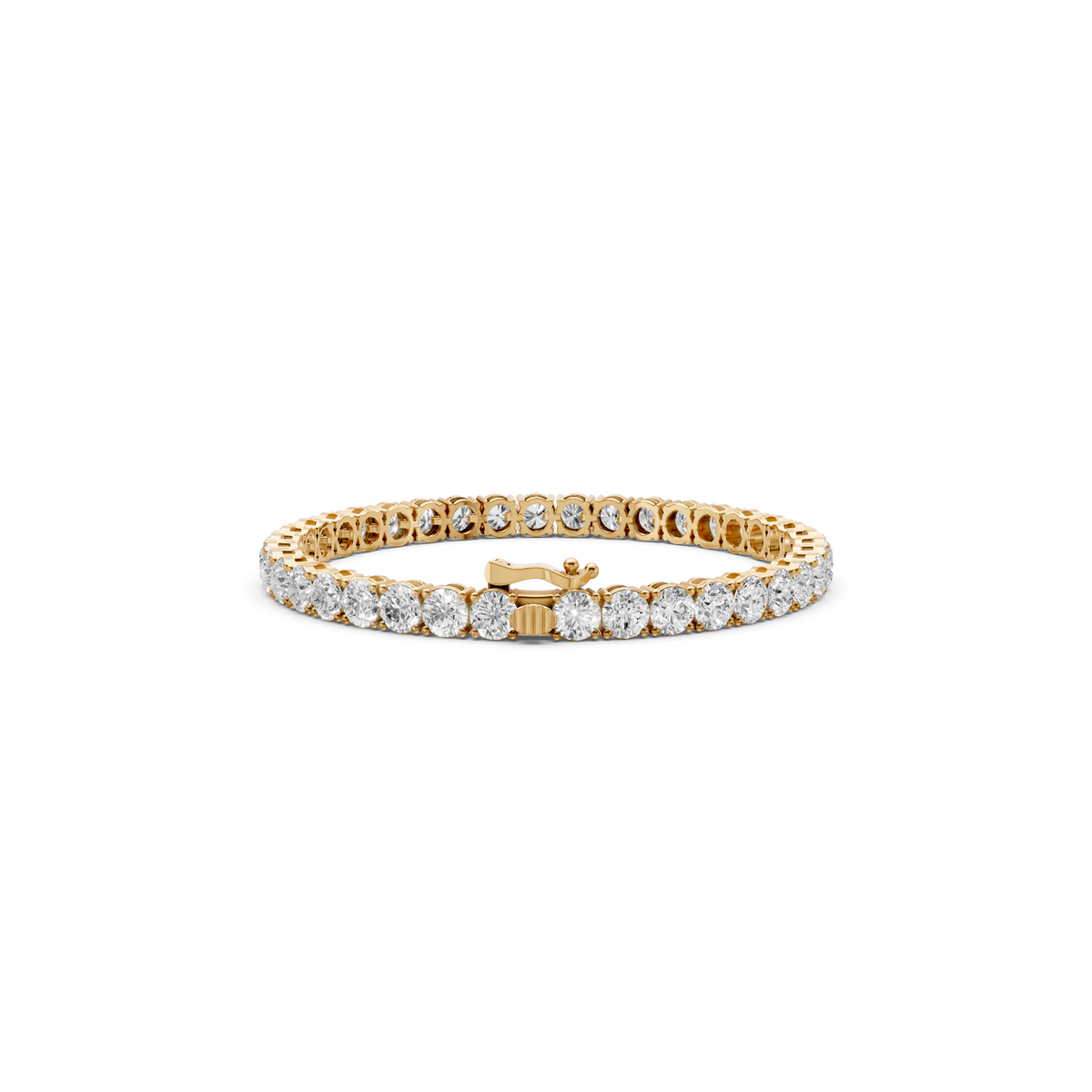 10 CT Classic Tennis Bracelet In 14K Yellow Gold