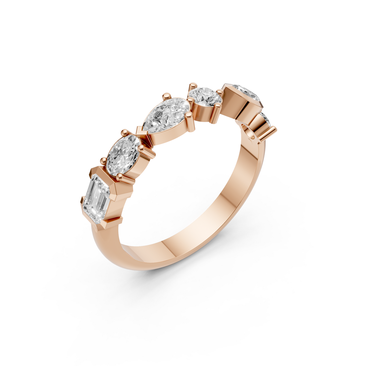 Sloane Multi Shape Diamond Eternity Band