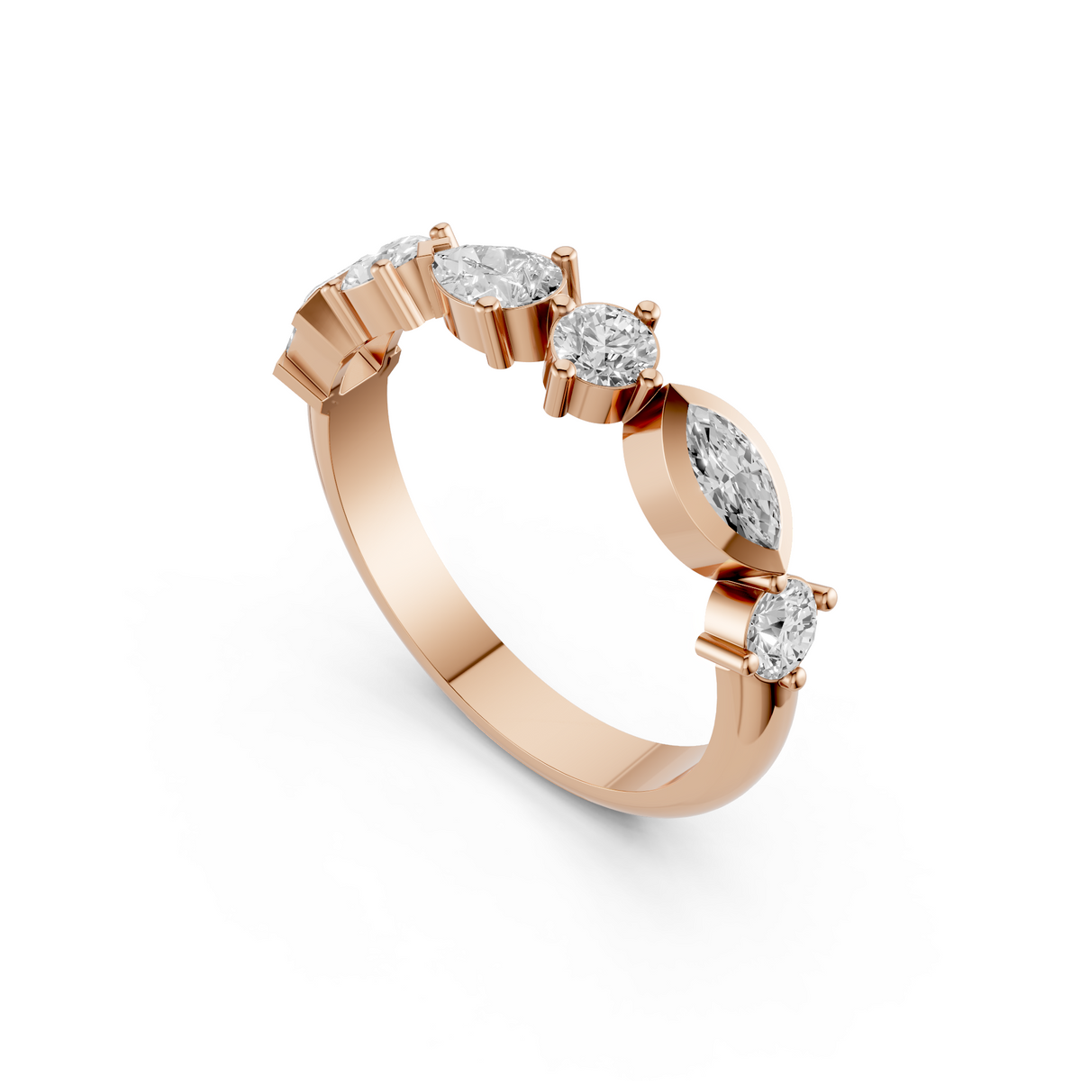 Sloane Multi Shape Diamond Eternity Band