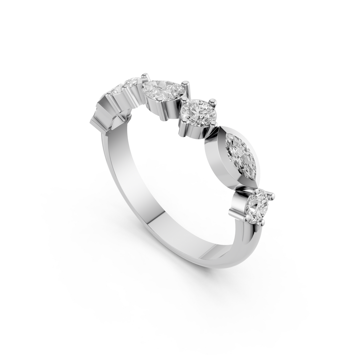 Sloane Multi Shape Diamond Eternity Band