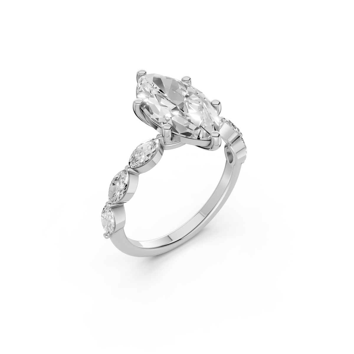 Celeste Marquise Diamond Three Stone Inspired Ring
