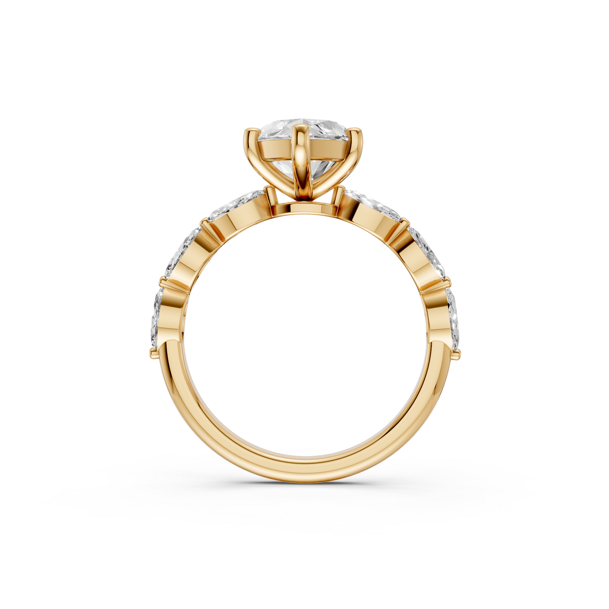 Celeste Marquise Diamond Three Stone Inspired Ring