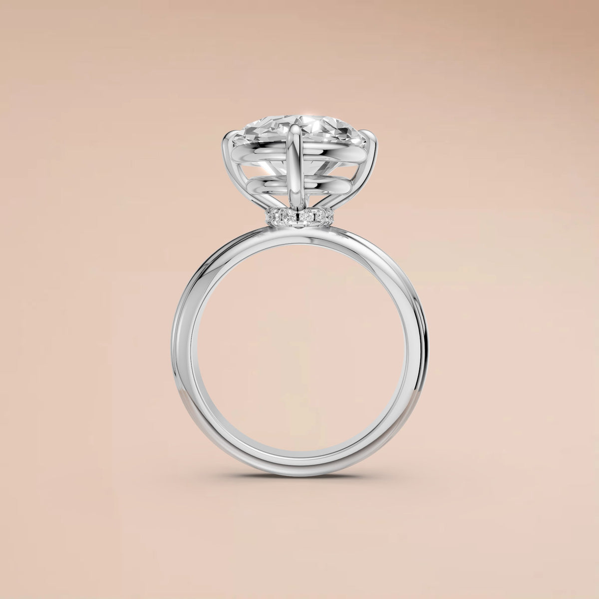 Elara Oval Diamond Statement Engagement Ring