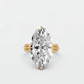 Elara Oval Diamond Statement Engagement Ring