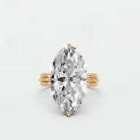 Elara Oval Diamond Statement Engagement Ring