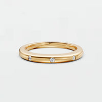 Nova Round Diamond Stackable Wedding Band