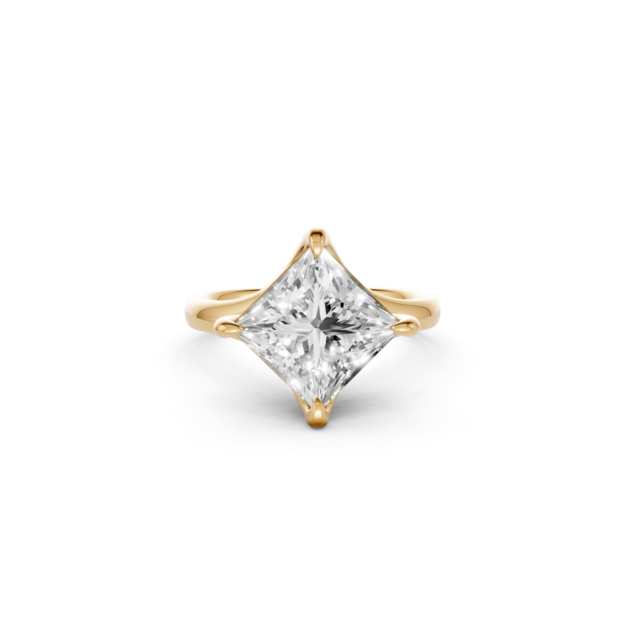 Elara Princess Cut IGI Certified Diamond Engagement Ring