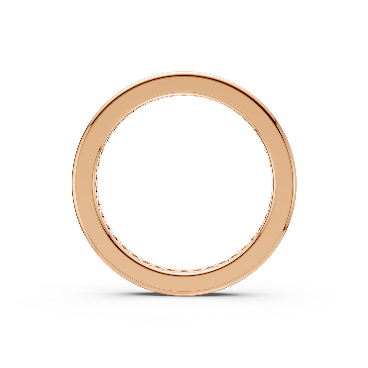 Round Diamond Full Eternity Wedding Band