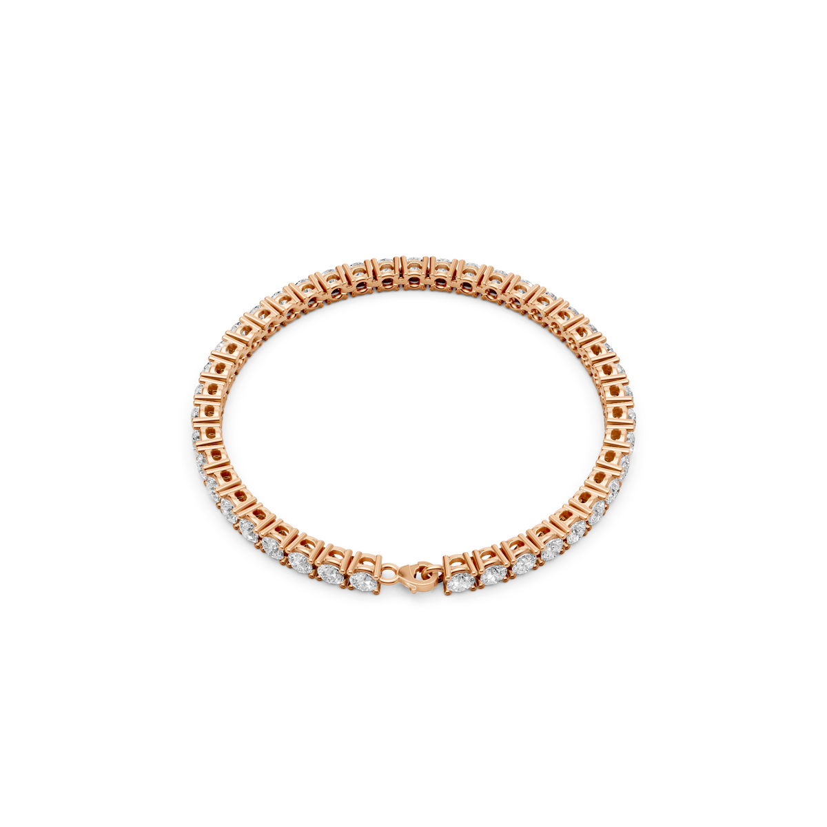 Classic Round Diamond Tennis Bracelet In 14K Gold
