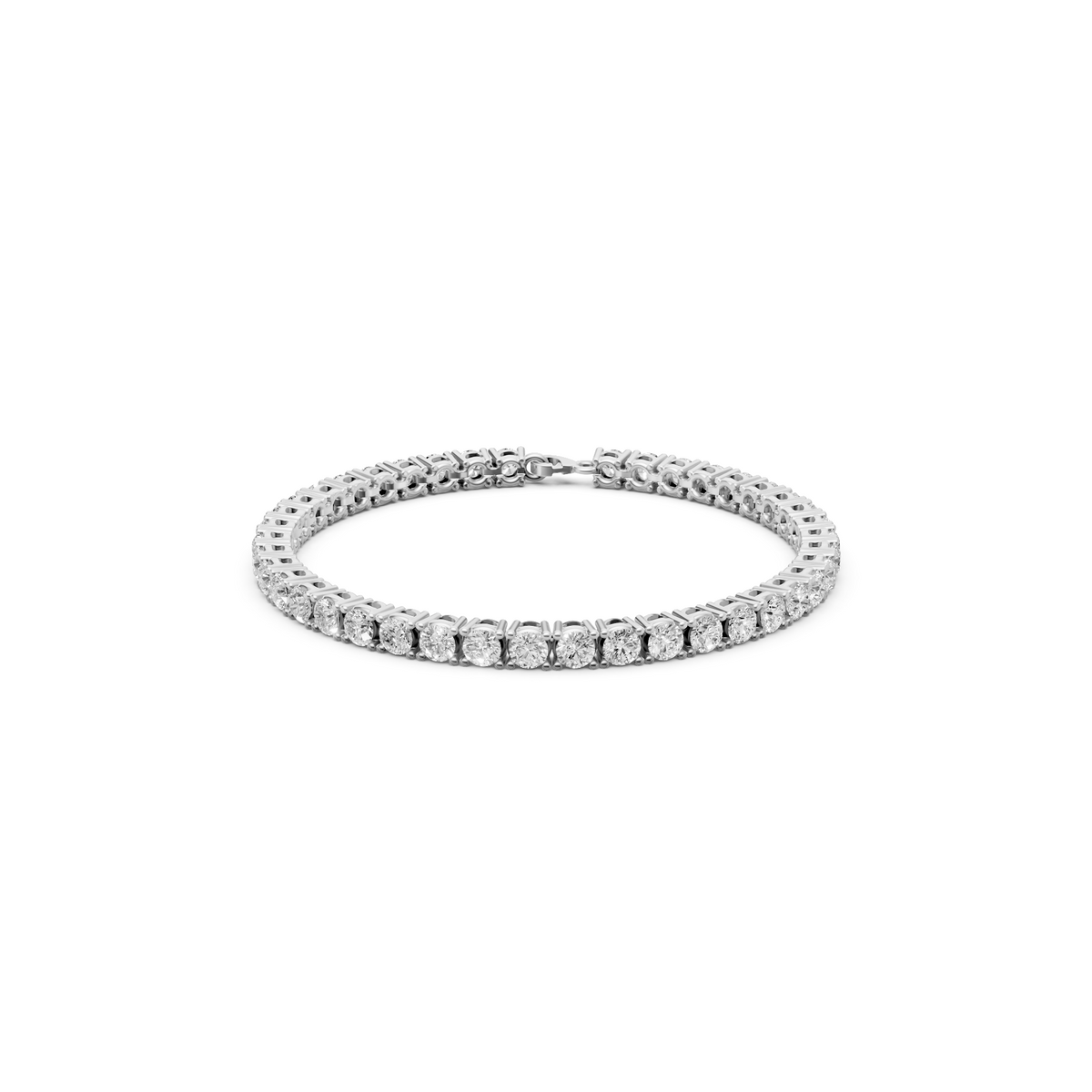 Classic Round Diamond Tennis Bracelet In 14K Gold