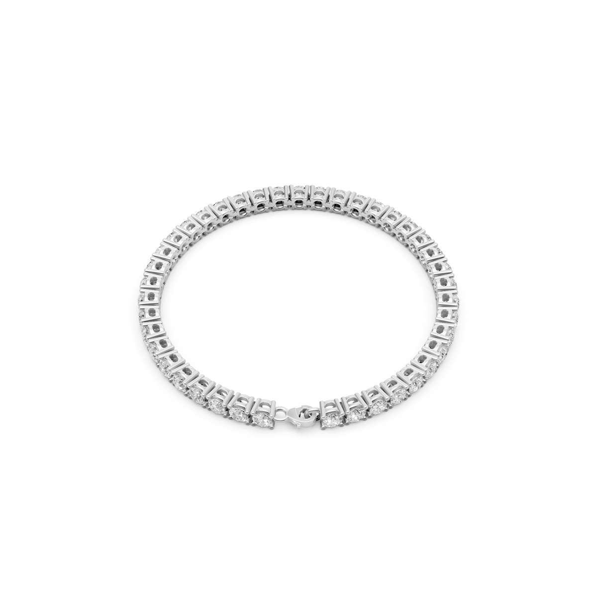 Classic Round Diamond Tennis Bracelet In 14K Gold