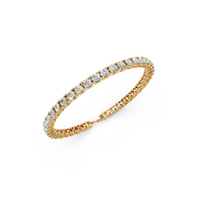 Classic Round Diamond Tennis Bracelet In 14K Gold