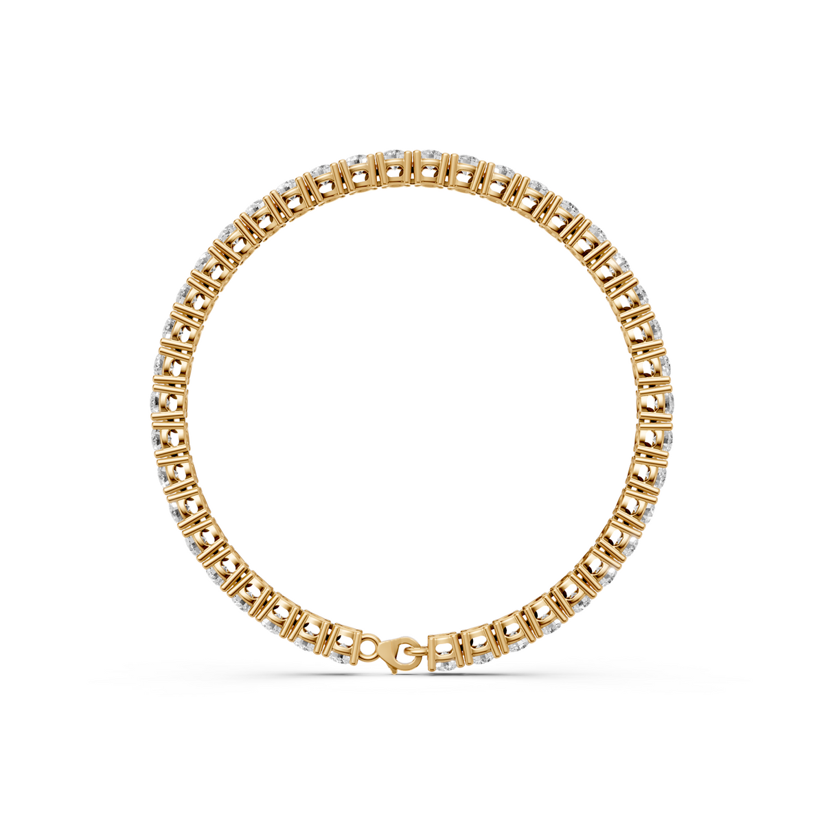 Classic Round Diamond Tennis Bracelet In 14K Gold