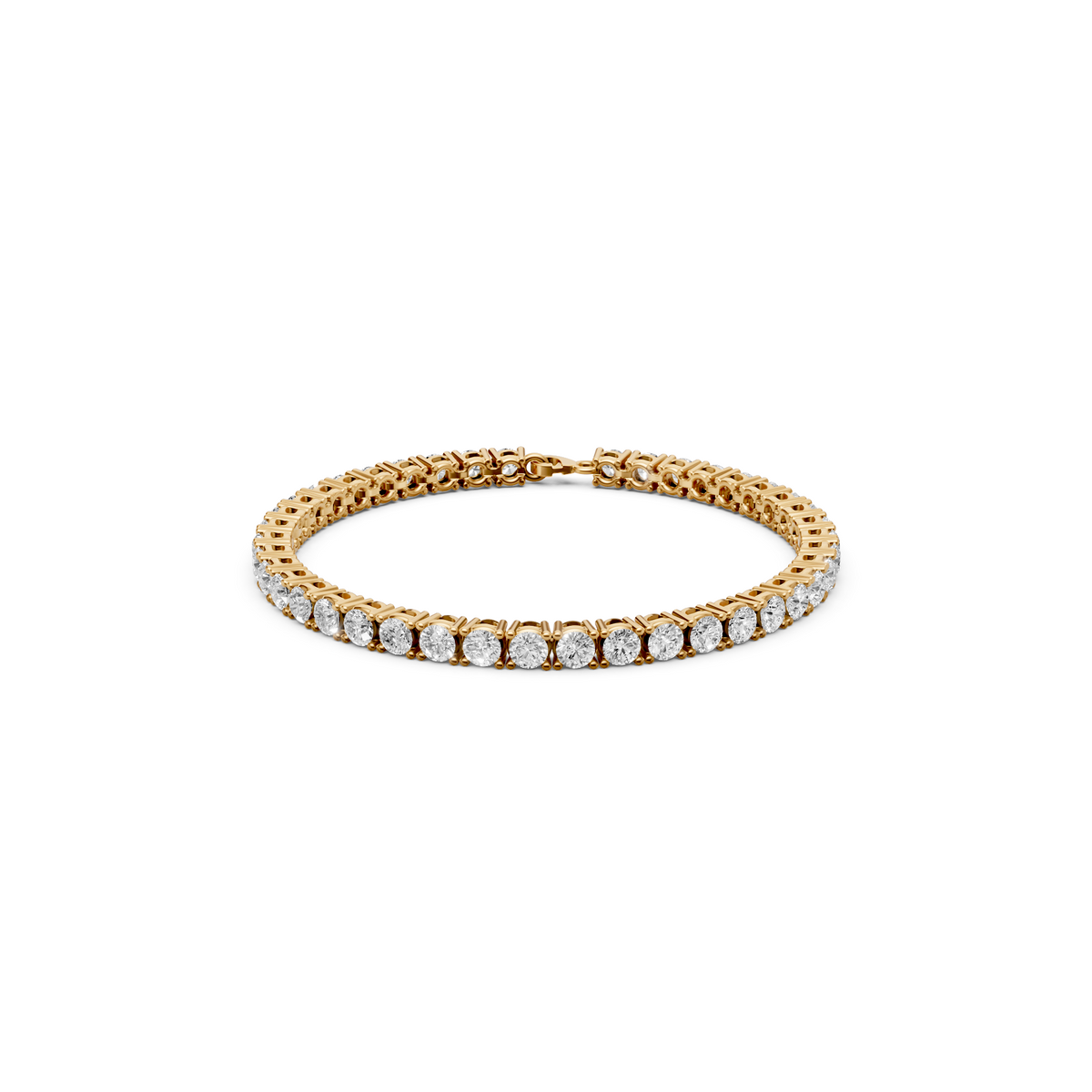 Classic Round Diamond Tennis Bracelet In 14K Gold