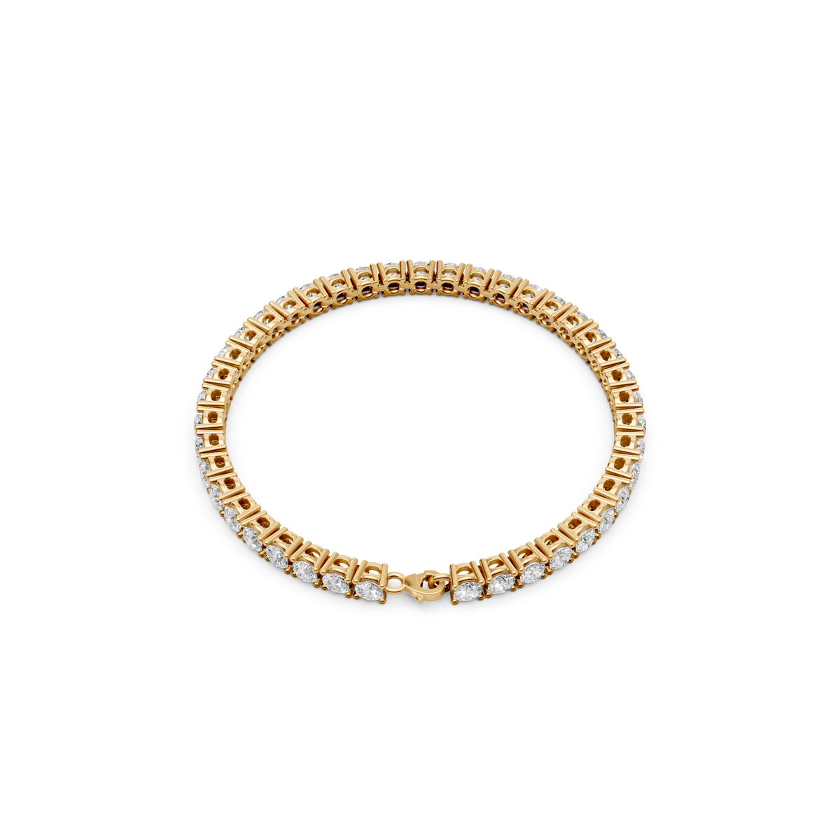 Classic Round Diamond Tennis Bracelet In 14K Gold