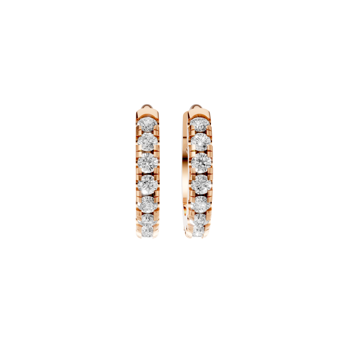 Wren Diamond Huggie Hoop Pave Earrings – 14K Yellow Gold