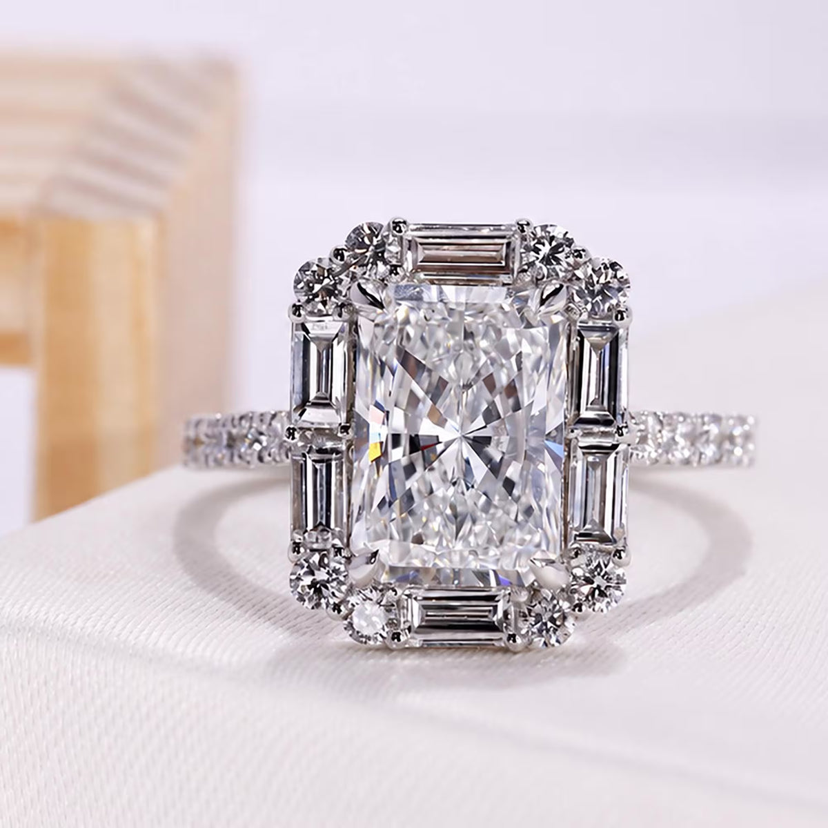 7. Antique Cut Center Stones