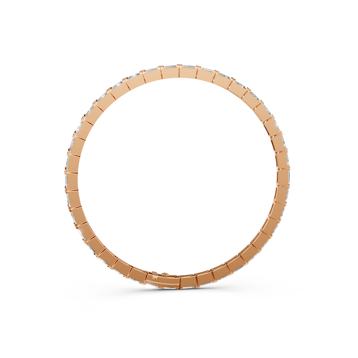 Classic Baguette Diamond Tennis Bracelet in 14K Gold