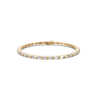 Classic Baguette Diamond Tennis Bracelet in 14K Gold