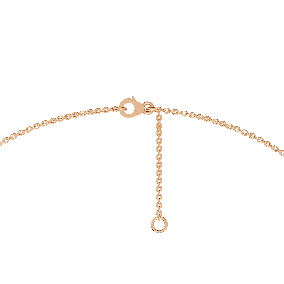 Seraphine Bezel Set Round Diamond Drop Necklace in 14K Gold