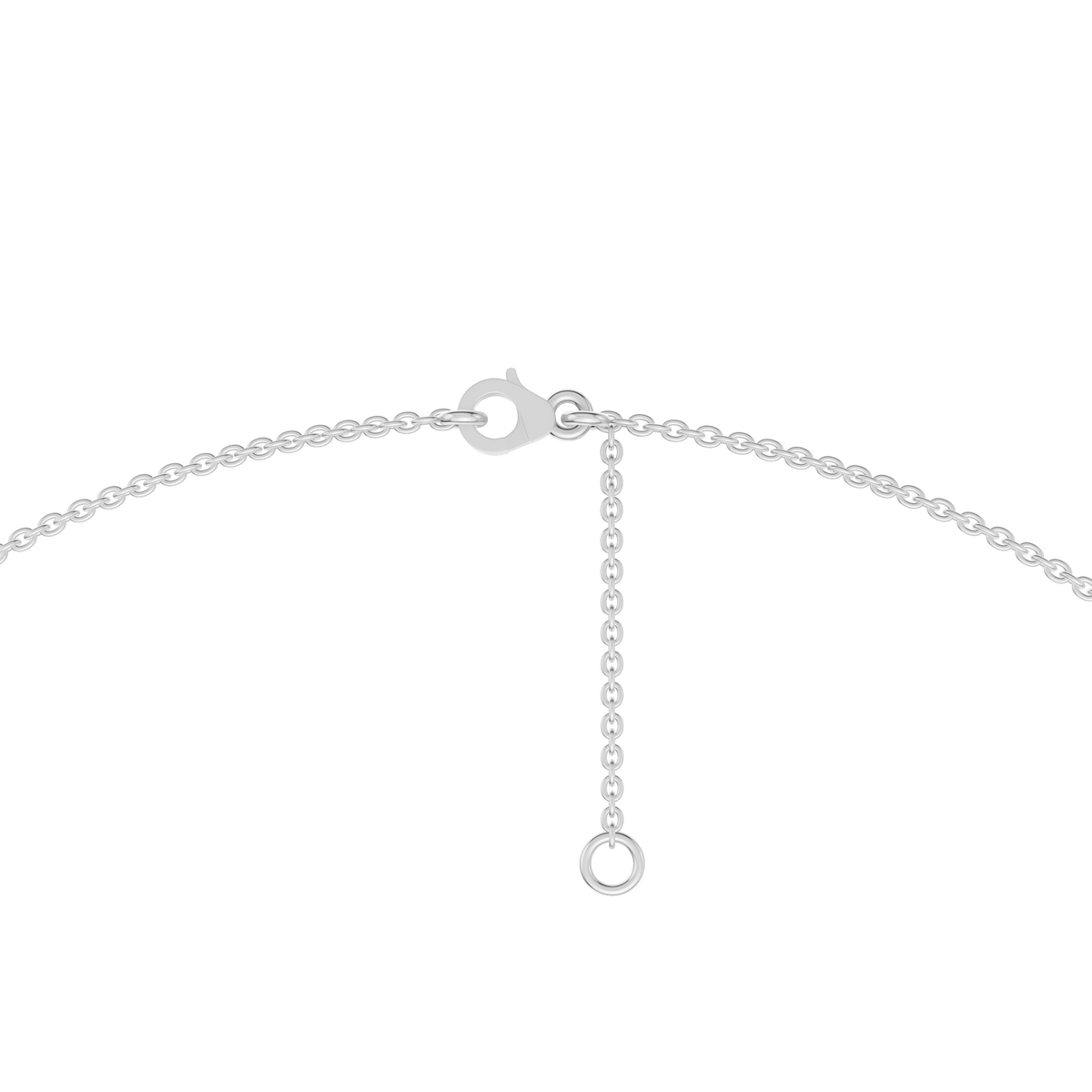 Seraphine Bezel Set Round Diamond Drop Necklace in 14K Gold