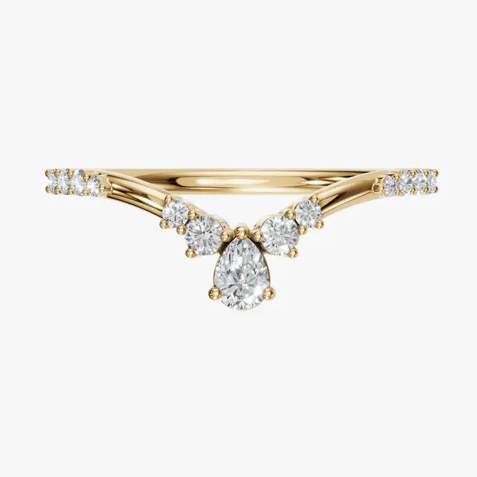 Elegant Aquamarine and Sapphire Gold Contour Ring